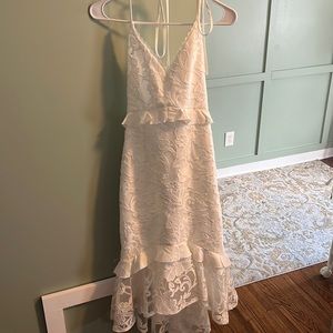 White rehearsal dress